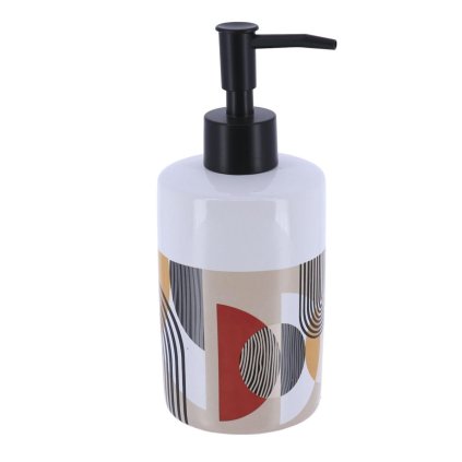 Dávkovač mydla Trendy, kombinácia farieb/s čiernymi prvkami, 320 ml