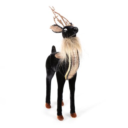 DEKORAČNÁ FIGÚRKA DEER 13X28 CM ČIERNA