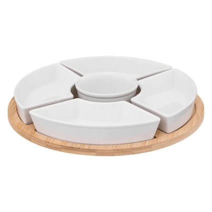 Porcelánová servírovacia miska Circle (fi) 27 cm sada 5ks