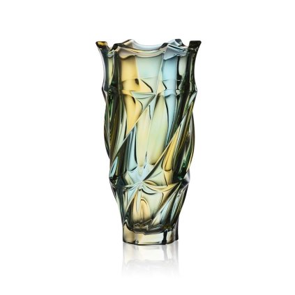 KRIŠTÁĽOVÁ VÁZA BOHEMIA FLAMENCO LEMON 300MM