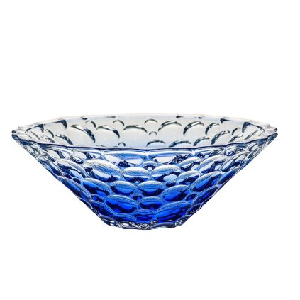 KRIŠTÁĽOVÁ MISA BOHEMIA JIHLAVA LISBOA OMBRE BLUE 300MM