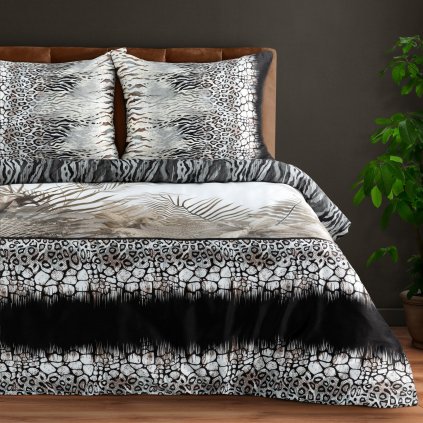 MAKOSATÉNOVÉ OBLIEČKY EVA MINGE EVA17 200X220 CM, 2 KS 70X80 CM VZOROVANÉ
