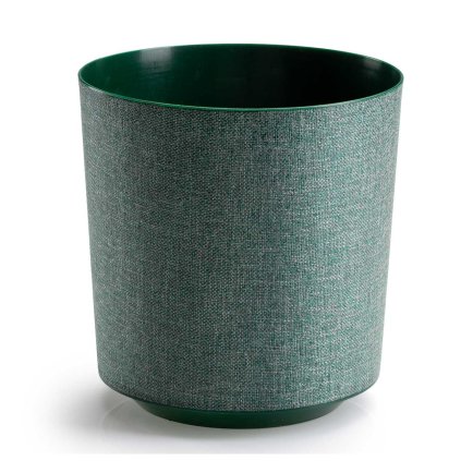 PLASTOVÝ KVETINÁČ ALOE TX 19,5X20 CM TMAVOZELENÁ