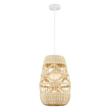 Závesné svietidlo Arona, 1x ratanové tienidlo, (fi 25cm), w