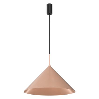 Závesné svietidlo Capital, 1x medené kovové tienidlo, (fi 46cm), b