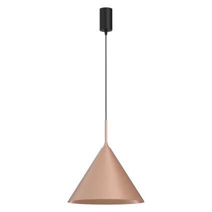 Závesné svietidlo Capital, 1x medené kovové tienidlo, (fi 32cm), b