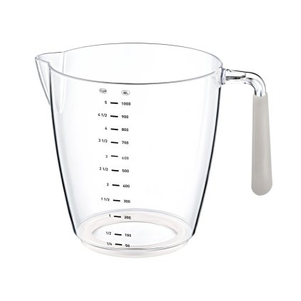 Plastová odmerka 1 l svetlobéžová