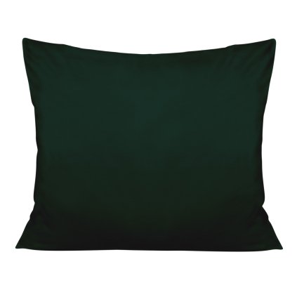 SATÉNOVÁ OBLIEČKA NA VANKÚŠ 50X80 CM TMAVOZELENÁ