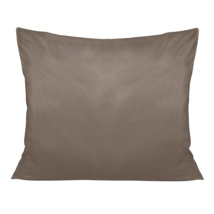 SATÉNOVÁ OBLIEČKA NA VANKÚŠ 50X80 CM TMAVOHNEDÁ