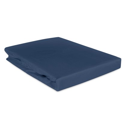SATÉNOVÉ PRESTIERADLO 120X200 CM TMAVOMODRÉ