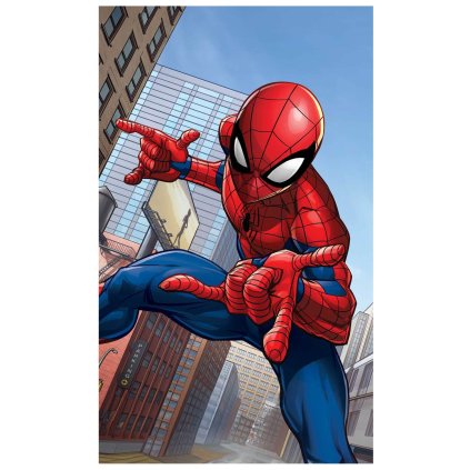 DETSKÝ FROTÉ UTERÁK SPIDERMAN 30X50 CM VZOROVANÝ