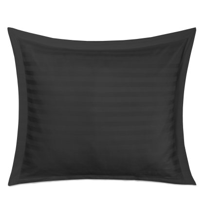 BAMBUSOVÁ OBLIEČKA NA VANKÚŠ STRIPE COAL 70X80 CM ČIERNA