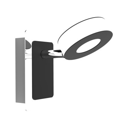 Nástenné LED svietidlo Sole, 1x LED 5w, 4000k, ch/b