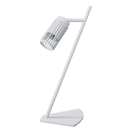Stolná lampa Vertical, 1x biele kovové tienidlo, w