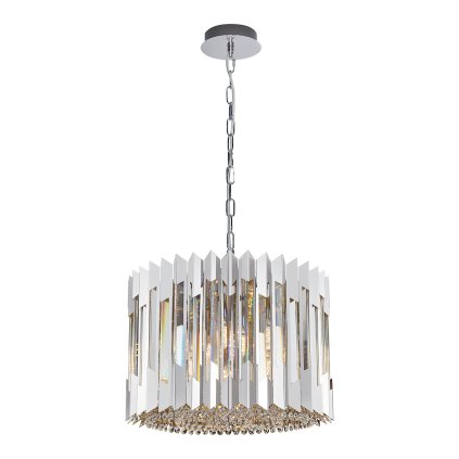 Luster Ritz, 1x krištáľové/chrómové kovové tienidlo, (fi 42cm), ch