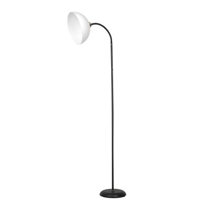 Stojacia lampa Zack, 1x biele PVC tienidlo, b