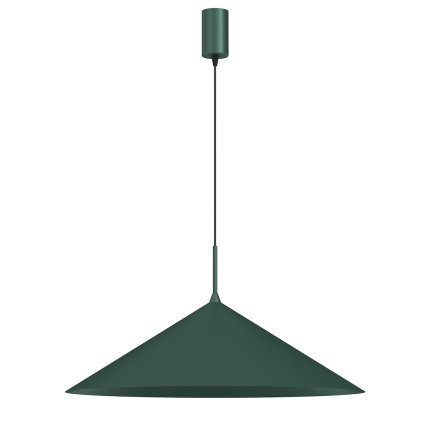 Závesné svietidlo Capital, 1x zelené kovové tienidlo, (fi 60cm), gr