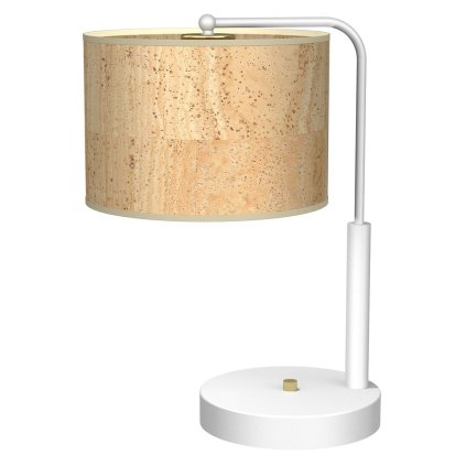 Stolná lampa Cork, 1x korkové tienidlo, w