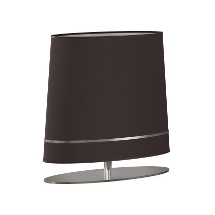 Stolná lampa Bootes, 1x tmavosivé/strieborné textilné tienidlo, ch