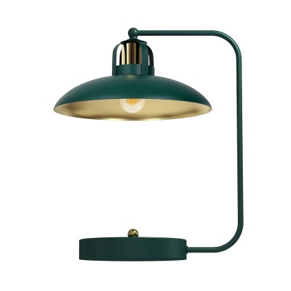 Stolná lampa Felix, 1x zlaté/zelené kovové tienidlo, gr/g