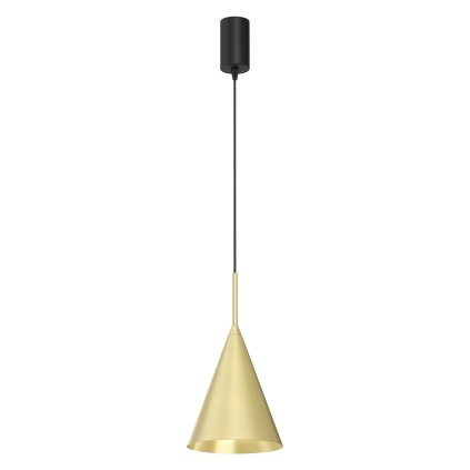 Závesné svietidlo Capital, 1x zlaté kovové tienidlo, (fi 17cm), b