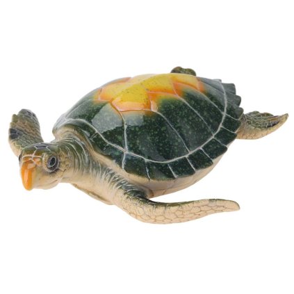 Záhradná figúrka z polistone Turtle2, 7x21 cm, viacfarebná