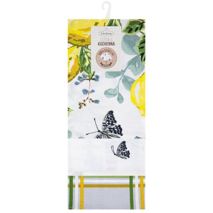 KUCHYNSKÉ UTIERKY LEMON SADA 3 KS 50X70 CM VZOROVANÉ