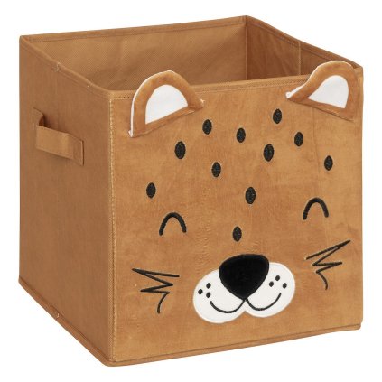 Úložný box Leopard, 29x29x29 cm, hnedá