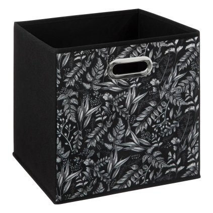 Úložný box Organic, 31x31x31 cm, čierna