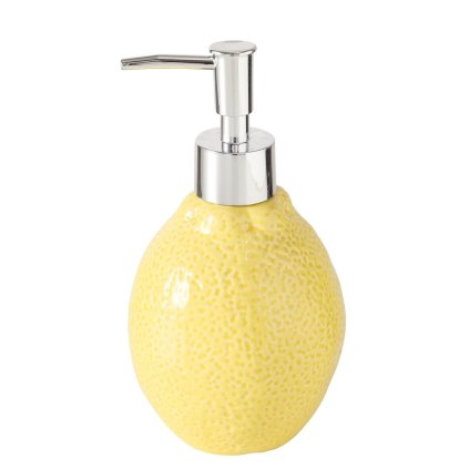 Dávkovač mydla Limone, žltá/s chrómovými prvkami, 300 ml