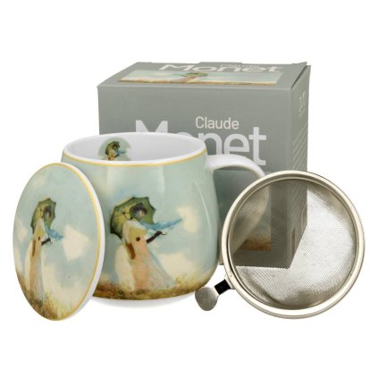 5902693960201 kubek barylka z zaparzaczem monet woman with parasol 430 ml