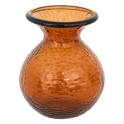 3560232865794 szklany wazon bursztynowy 25 cm