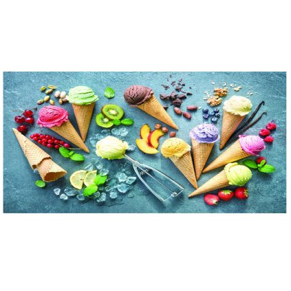 PLÁŽOVÁ OSUŠKA Z MIKROVLÁKNA ICE CREAM2 100X180 CM VZOROVANÁ