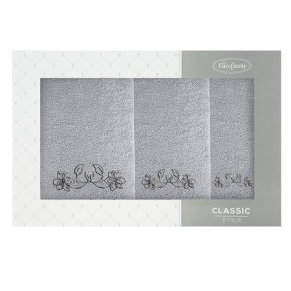 FROTÉ UTERÁK LILA SADA 1KS 30X50 CM, 1KS 50X90 CM, 1KS 70X140 CM STRIEBORNÁ