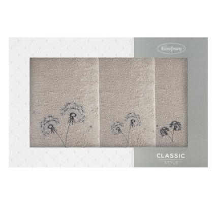 FROTÉ UTERÁK MOLI3 SADA 1KS 30X50 CM, 1KS 50X90 CM, 1KS 70X140 CM BÉŽOVÁ