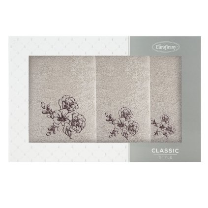 FROTÉ UTERÁK MELANI SADA 1KS 30X50 CM, 1KS 50X90 CM, 1KS 70X140 CM BÉŽOVÁ