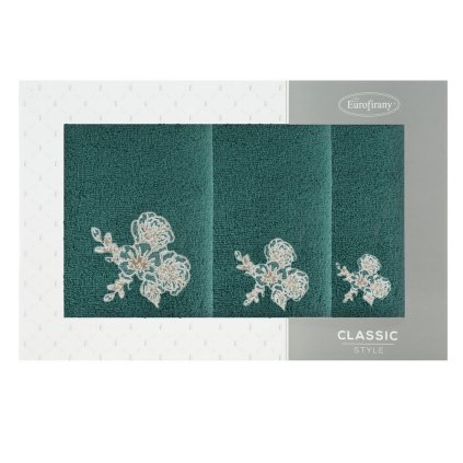 FROTÉ UTERÁK MELANI SADA 1KS 30X50 CM, 1KS 50X90 CM, 1KS 70X140 CM TMAVOMÄTOVÁ