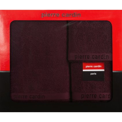FROTÉ UTERÁK PIERRE CARDIN EVI SADA 30X50 CM, 50X90 CM, 70X140 CM BORDOVÁ