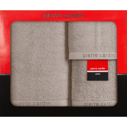 FROTÉ UTERÁK PIERRE CARDIN EVI SADA 30X50 CM, 50X90 CM, 70X140 CM TMAVOBÉŽOVÁ