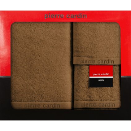 FROTÉ UTERÁK PIERRE CARDIN EVI SADA 30X50 CM, 50X90 CM, 70X140 CM MEDOVÁ