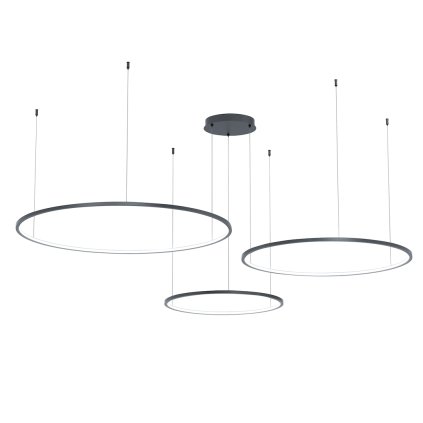 Závesné LED svietidlo Saturno, 3x LED 100w, 4000k, b