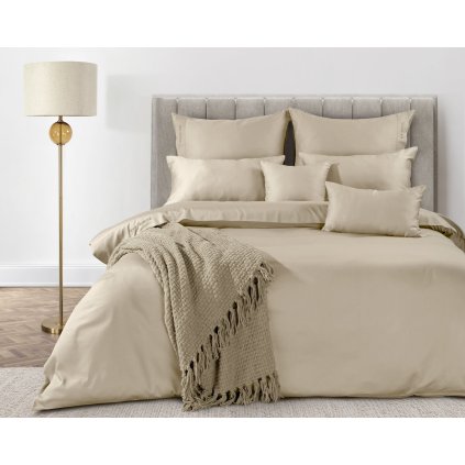 MAKOSATÉNOVÉ OBLIEČKY EVA MINGE ELEGANT1D 200X220 CM, 2 KS 70X80 CM BÉŽOVÉ