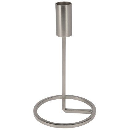 8721037105569 nowoczesny swiecznik w kolorze srebra 19 cm