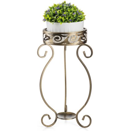 5907525010758 kwietnik stojacy na doniczke fiorina 63 cm zloty
