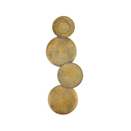 8720006397448 dekoracja scienna z metalu zlota 78 cm