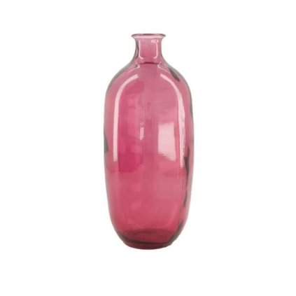 8720006086656 wazon na kwiaty szklany 31 cm rozowy
