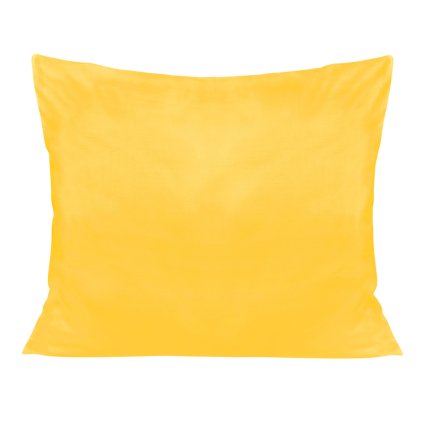 SATÉNOVÁ OBLIEČKA NA VANKÚŠ 50X60 CM ŽLTÁ