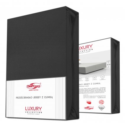 JERSEY PRESTIERADLO 140X200 CM, VÝŠKA 30 CM ČIERNE