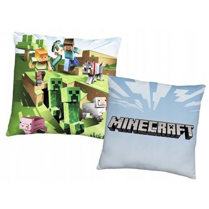 DETSKÝ VANKÚŠ MINECRAFT 40X40 CM VZOROVANÁ