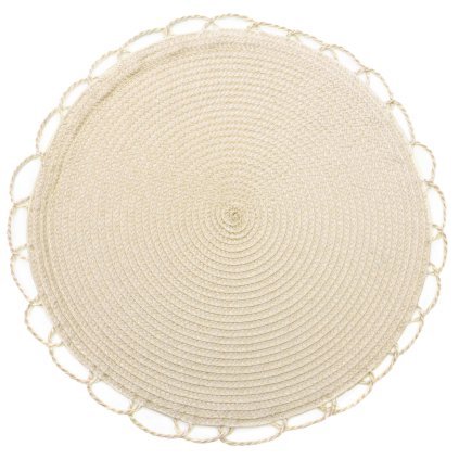 SADA 6KS PRESTIERANIE NA STÔL TINA 38 X 38 CM BÉŽOVÁ